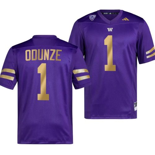 Washington Huskies Rome Odunze Jersey #1 College Football Premier Purple V67O3GXV