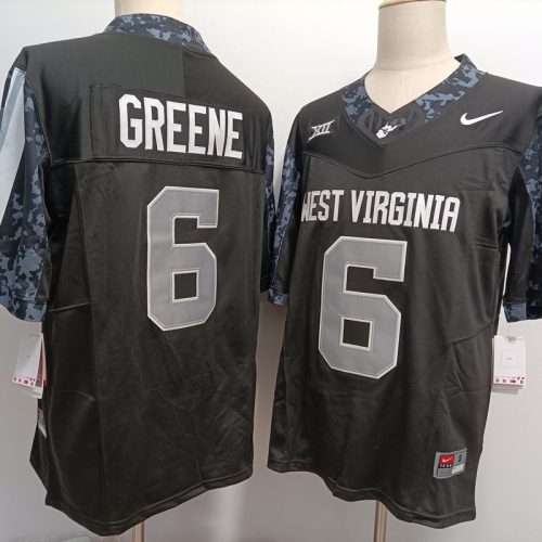 West Virginia Mountaineers Garrett Greene Jersey FUSE Black College Football CQ1MTGXV