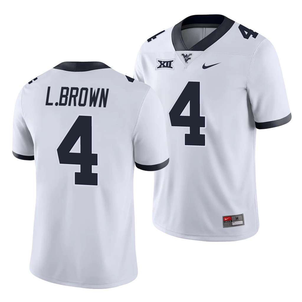 West Virginia Mountaineers Leddie Brown White Game College Jersey RBCWLGXV