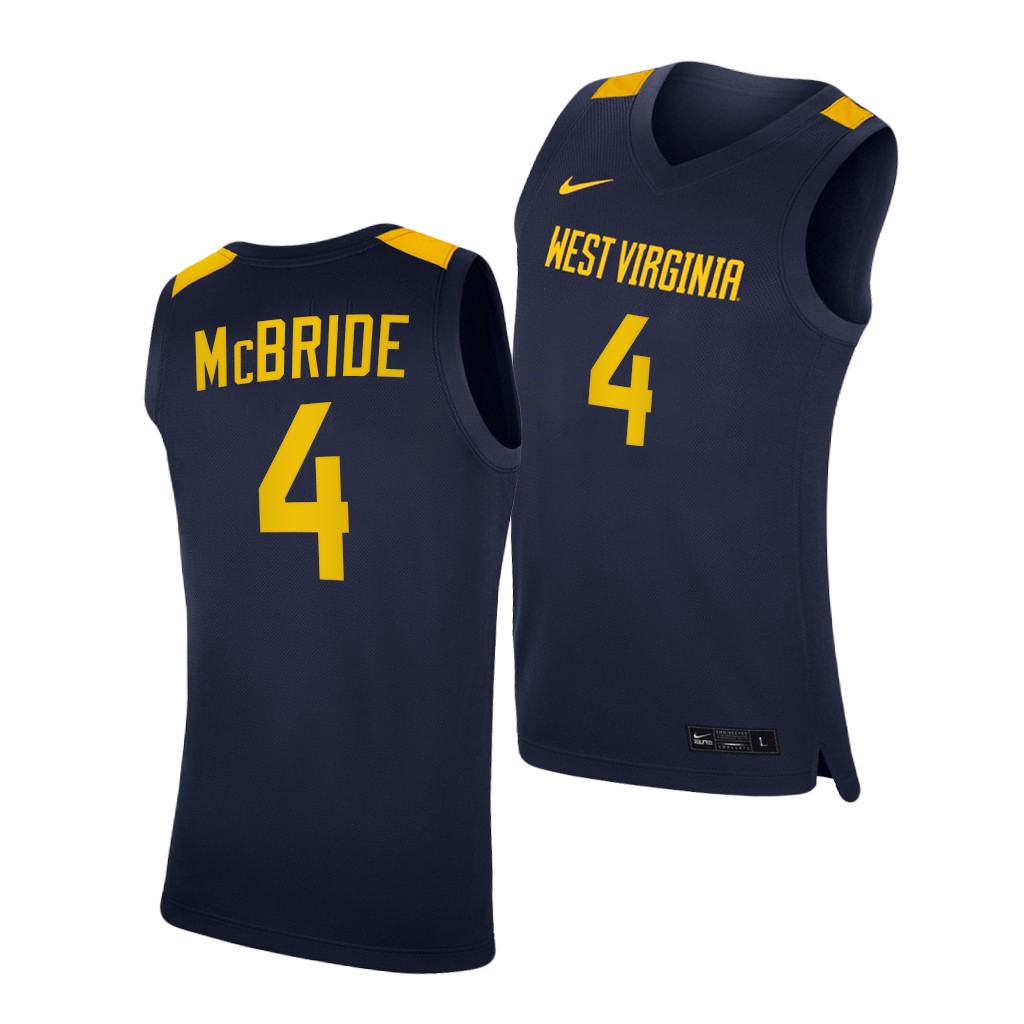 West Virginia Mountaineers Miles McBride Navy -21 College Jersey Men FURGQGXV