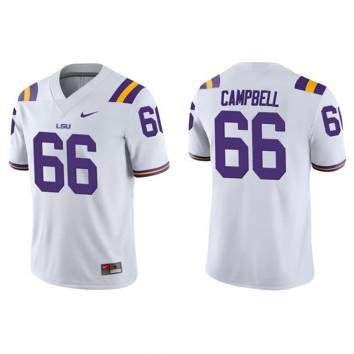Will Campbell Jersey White #66 LSU Tigers College Football Sitched LD4KRGXV