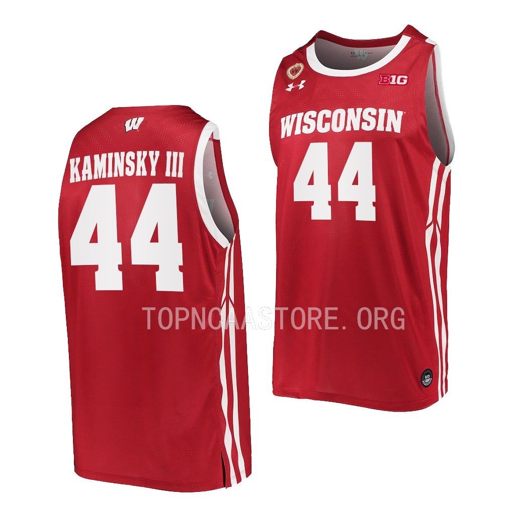 Wisconsin Badgers Frank Kaminsky Red #44 Jersey Alumni AVRTEGXV