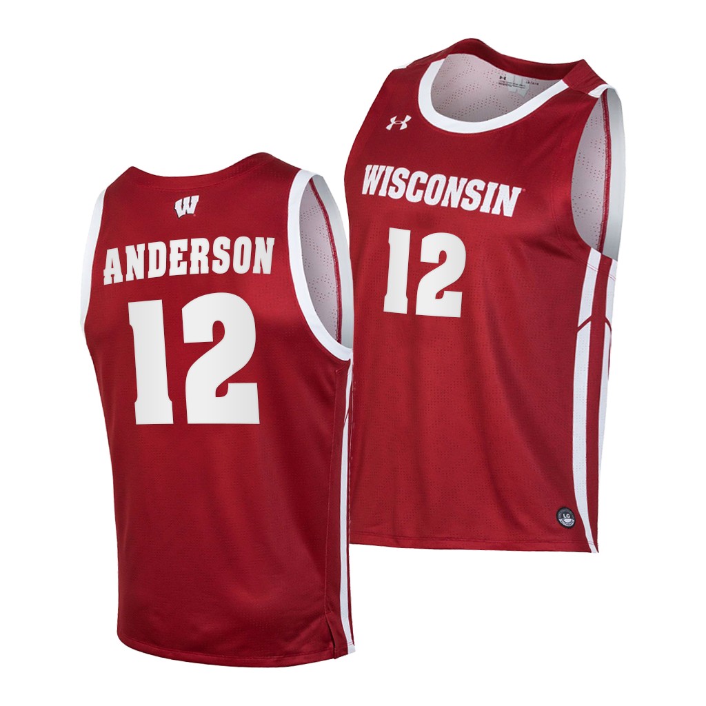 Wisconsin Badgers Trevor Anderson Red -21 College Jersey HDN9PGXV