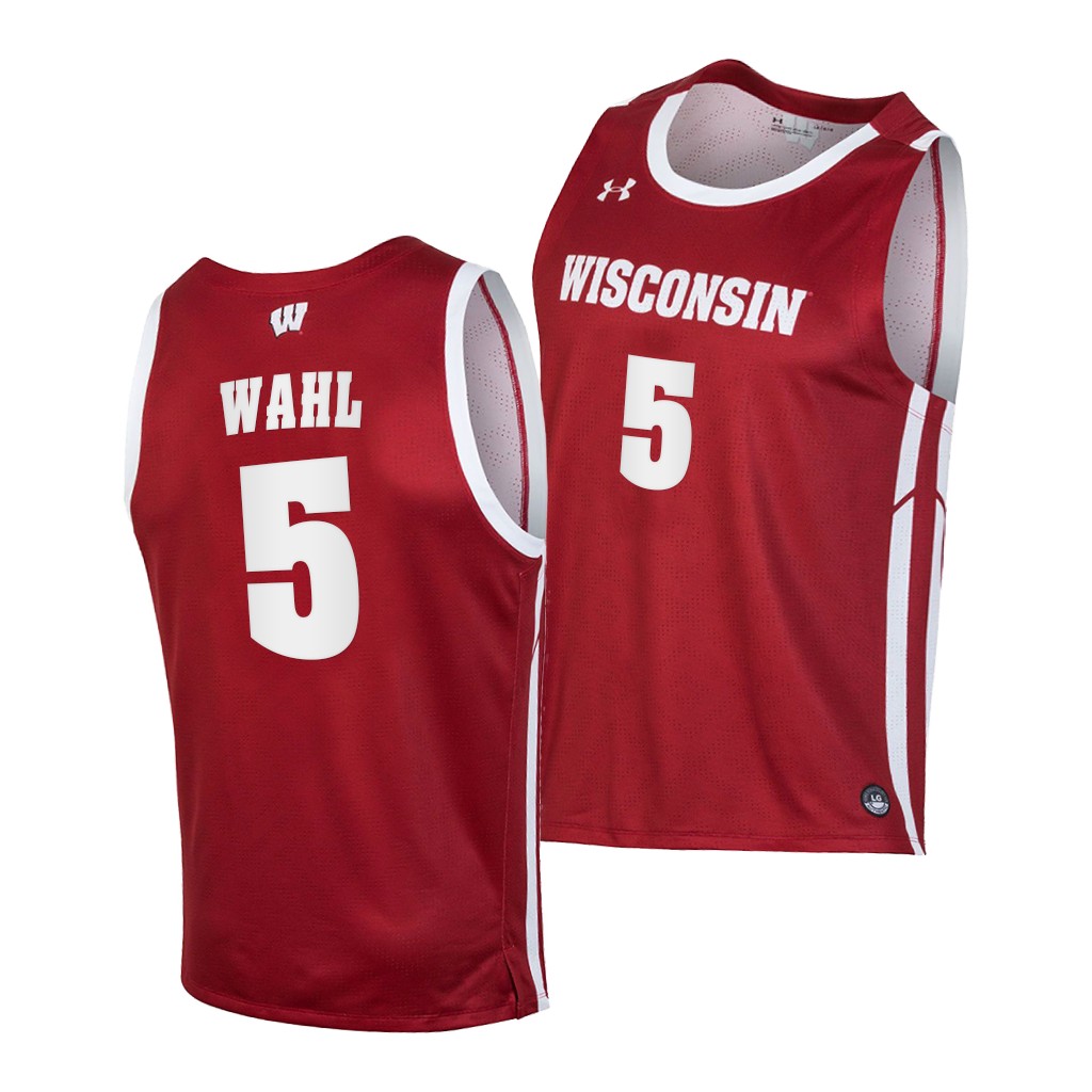 Wisconsin Badgers Tyler Wahl Red -21 College Jersey RYQVBGXV