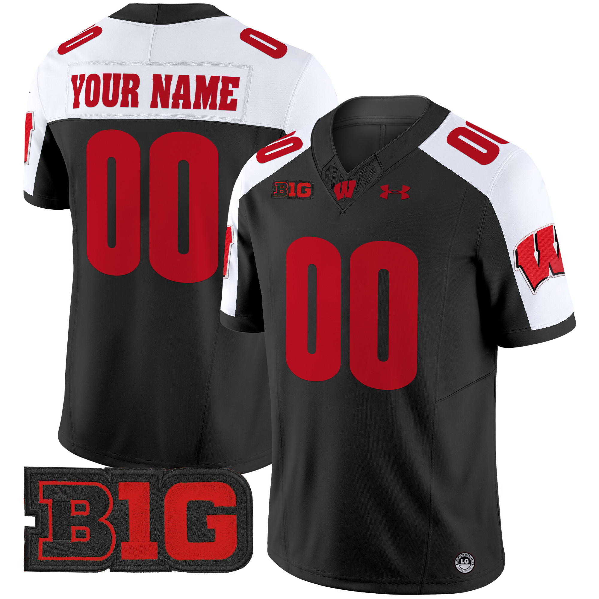 Wisconsin Badgers Vapor Limited Custom Jersey - All Stitched #2 AZRHVGXV