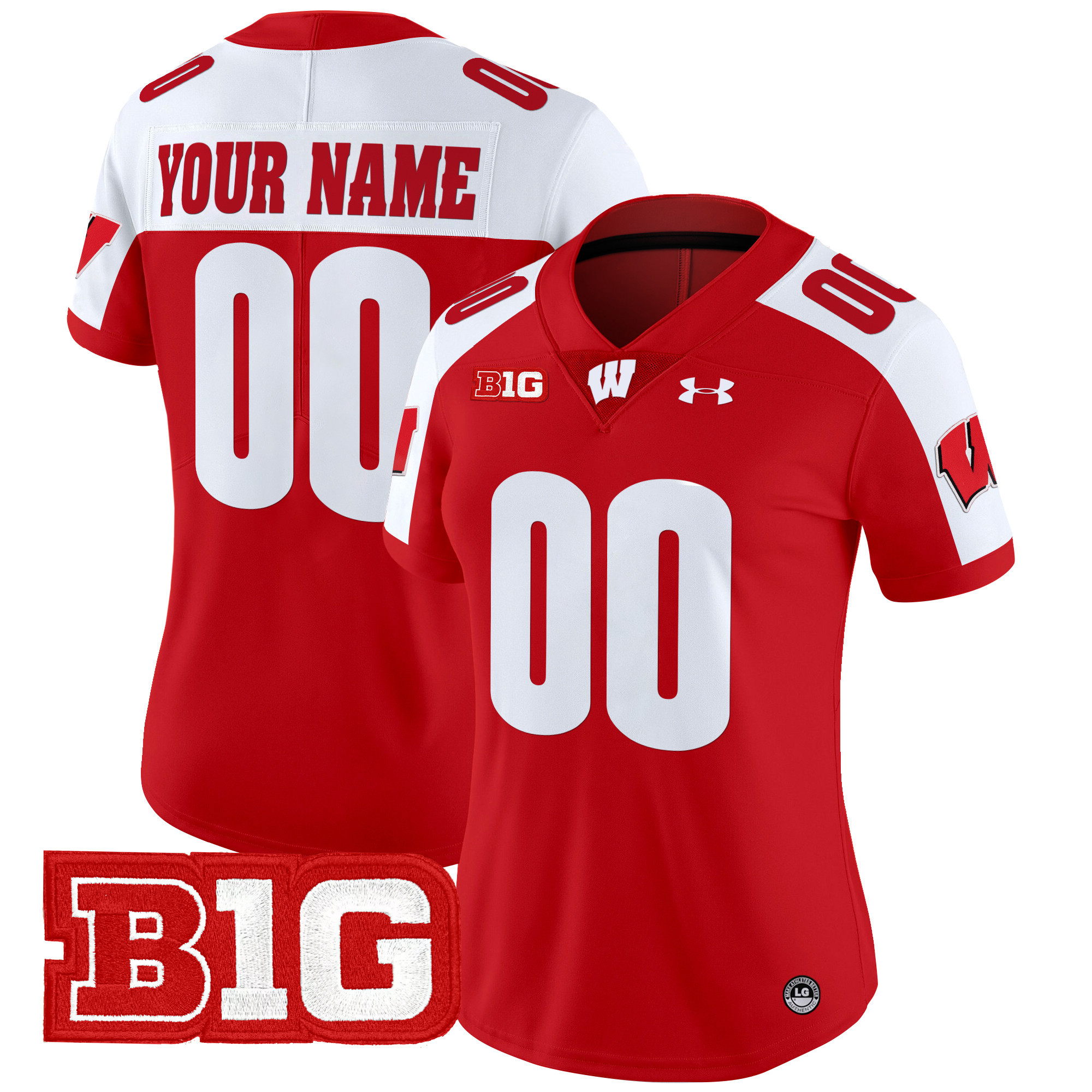 Wisconsin Badgers Vapor Limited Custom Jersey - All Stitched #6 8SXFIGXV