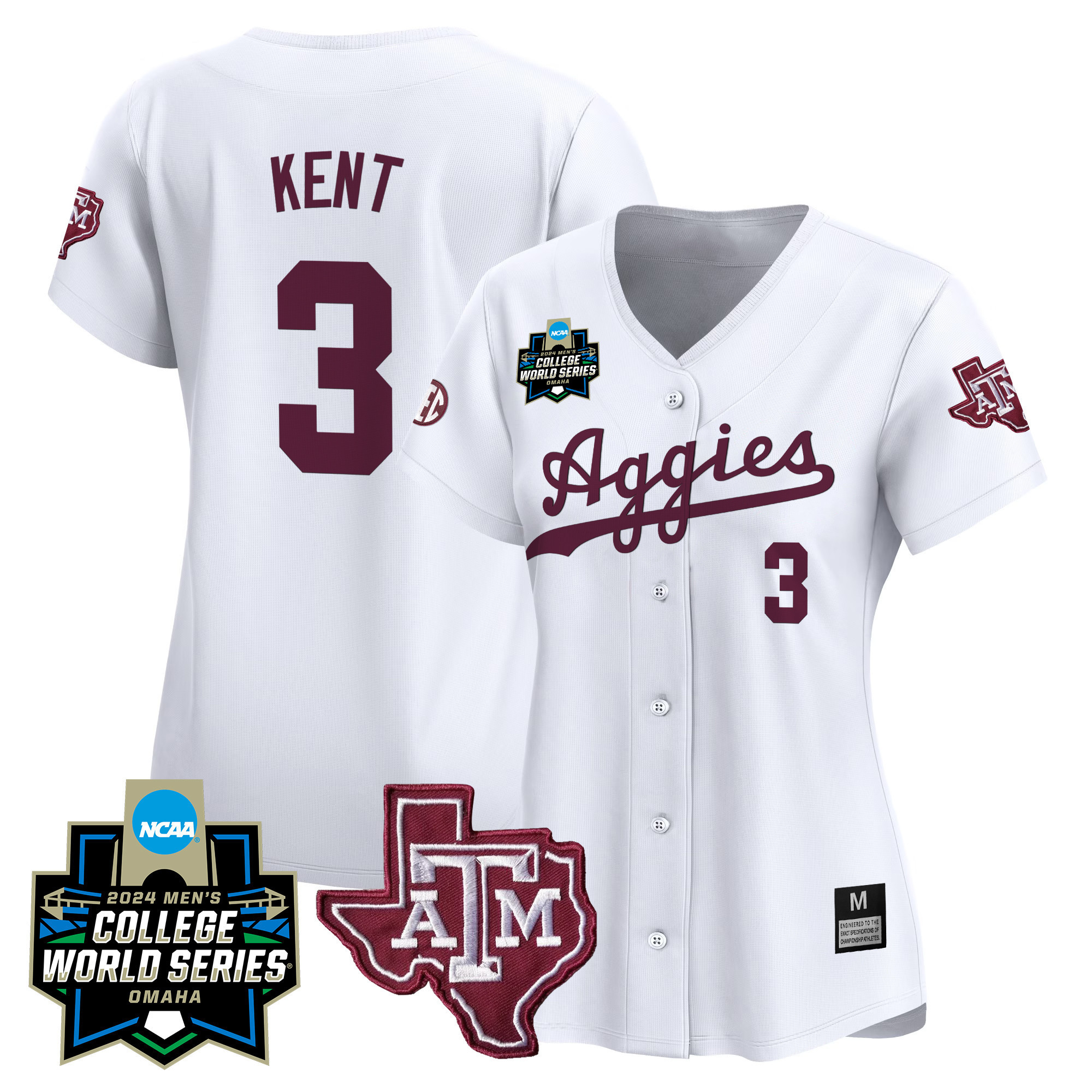 Wo Texas A&ampM Aggies College World Series Vapor Premier Limited Jersey - All Stitched #19 E6VVEGXV