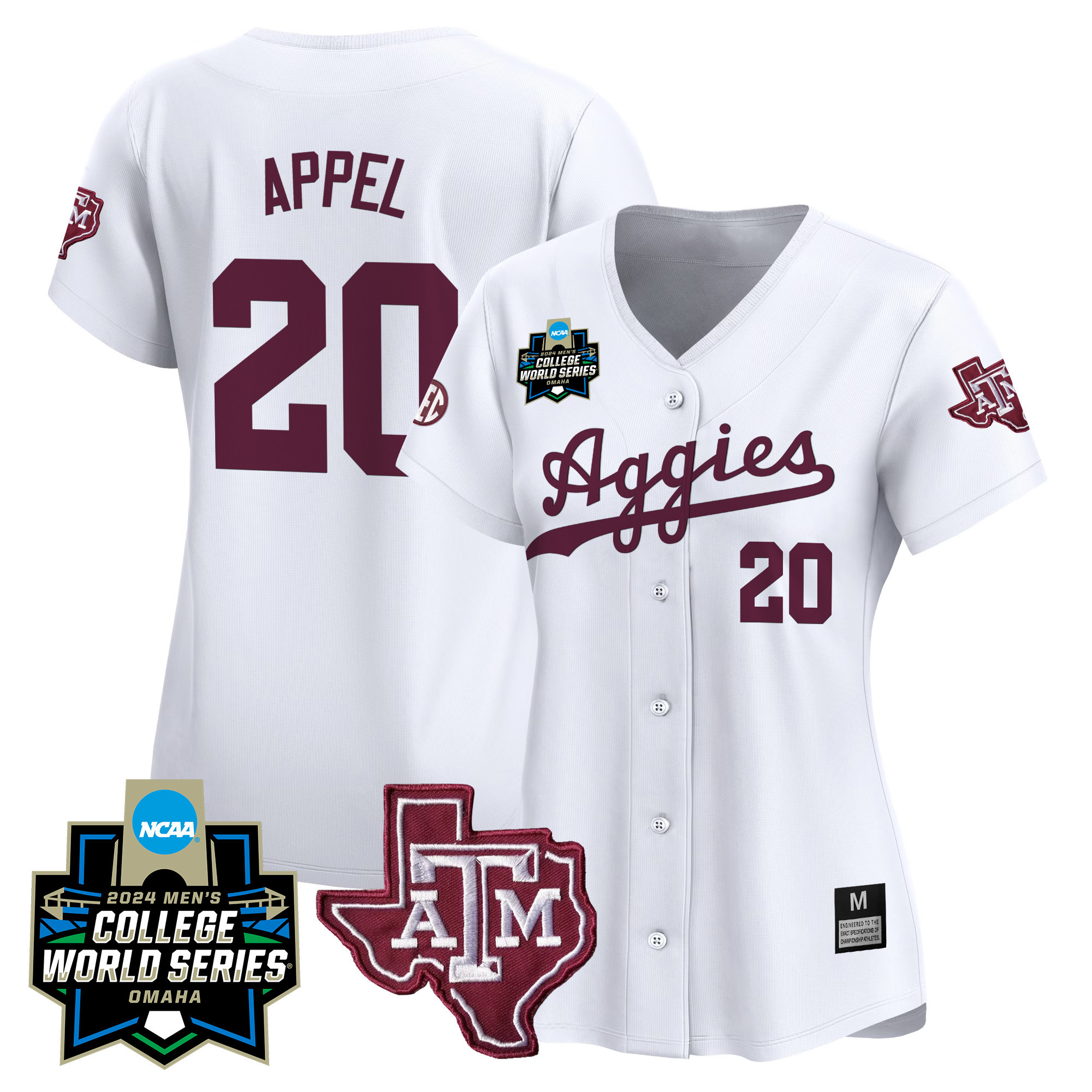 Wo Texas A&ampM Aggies College World Series Vapor Premier Limited Jersey - All Stitched #21 XAVS3GXV