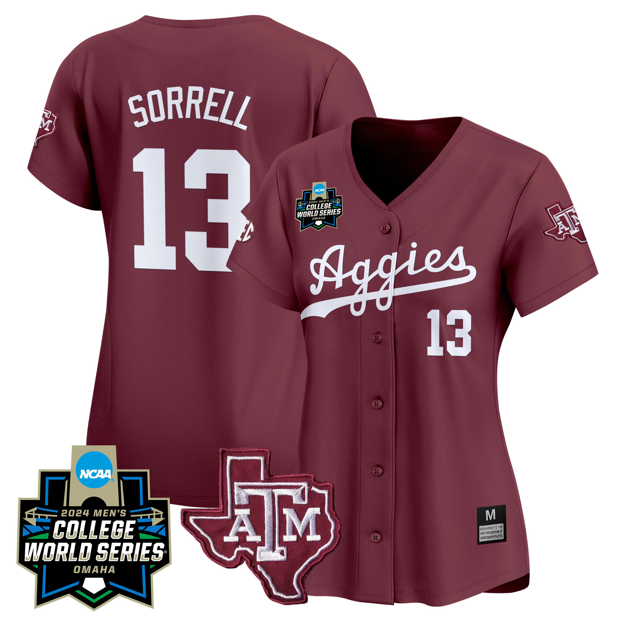 Wo Texas A&ampM Aggies College World Series Vapor Premier Limited Jersey - All Stitched #4 AIQAPGXV