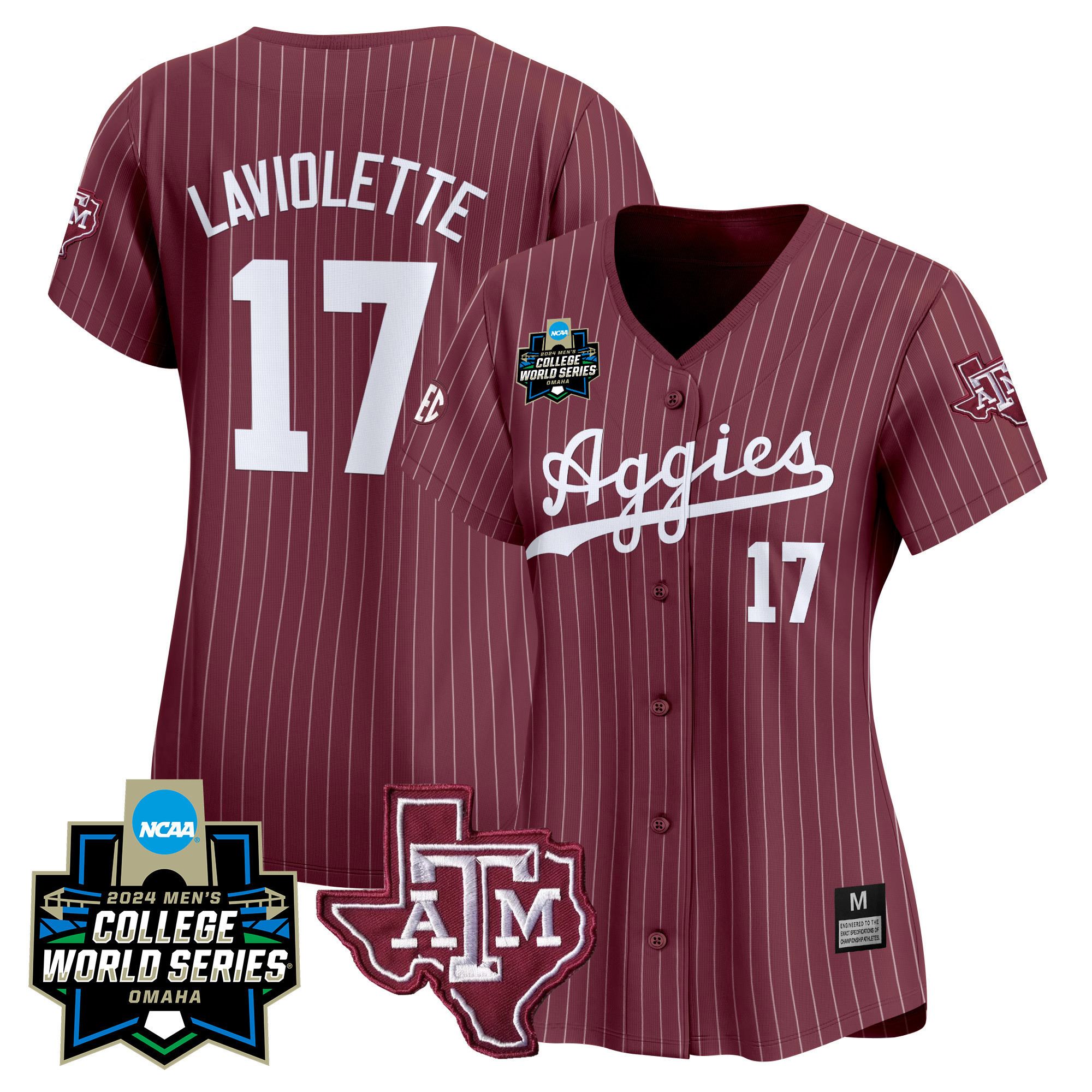 Wo Texas A&ampM Aggies College World Series Vapor Premier Limited Jersey - All Stitched #49 ZXZLWGXV