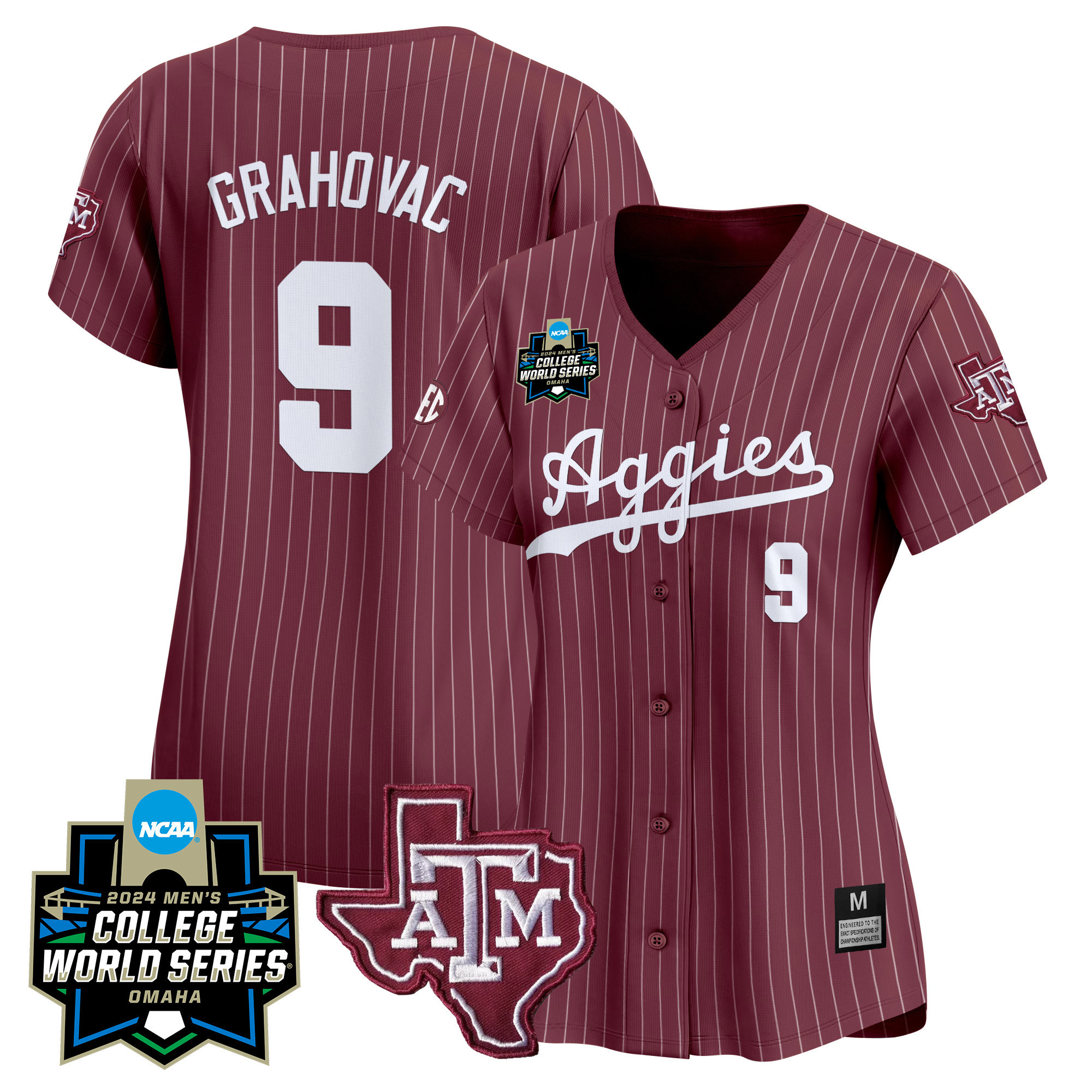 Wo Texas A&ampM Aggies College World Series Vapor Premier Limited Jersey - All Stitched #50 MEPN5GXV