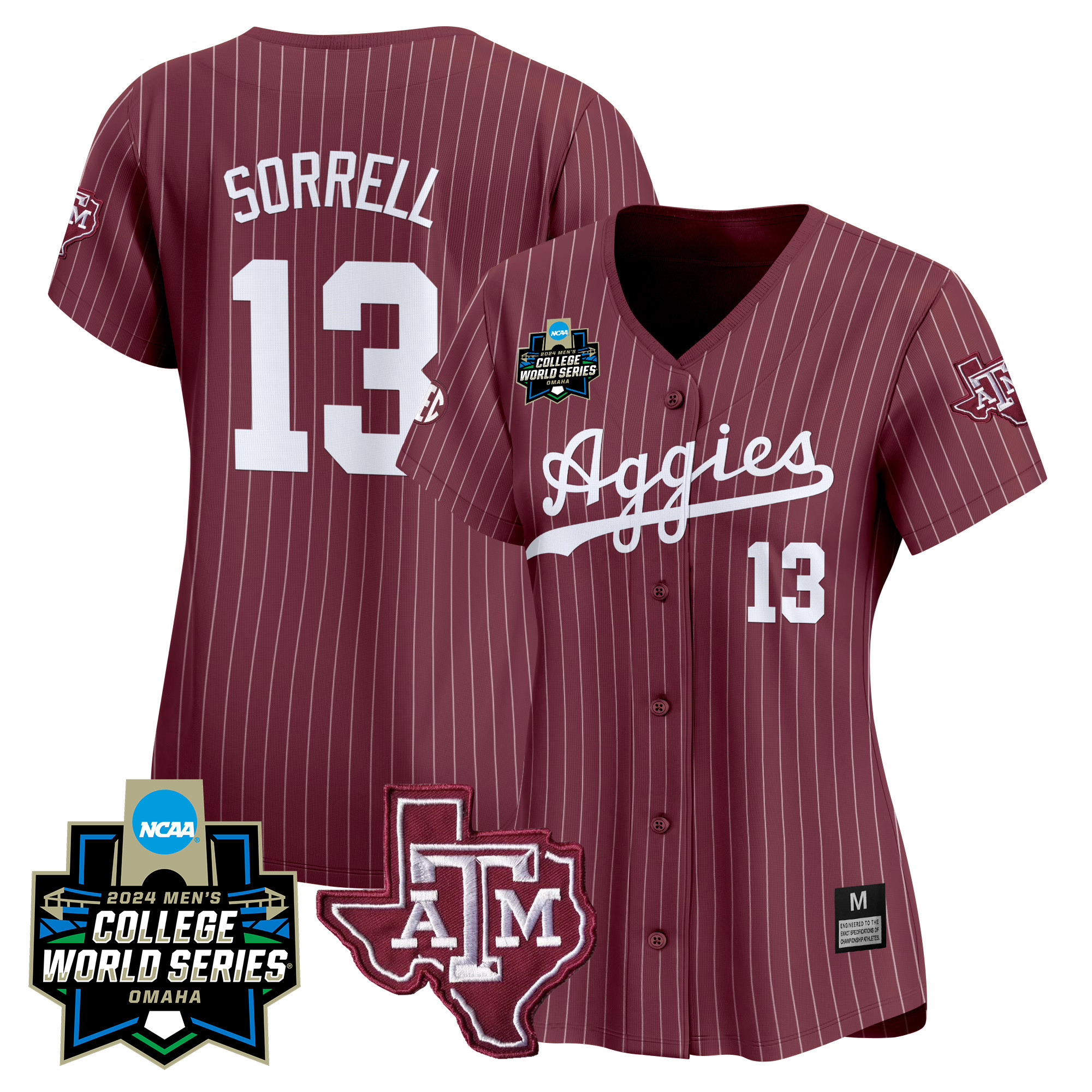 Wo Texas A&ampM Aggies College World Series Vapor Premier Limited Jersey - All Stitched #52 W5DUNGXV