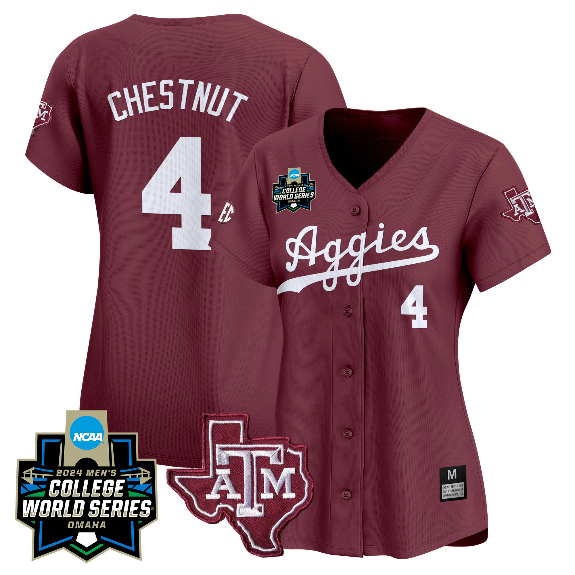 Wo Texas A&ampM Aggies College World Series Vapor Premier Limited Jersey - All Stitched #7 9IGZBGXV