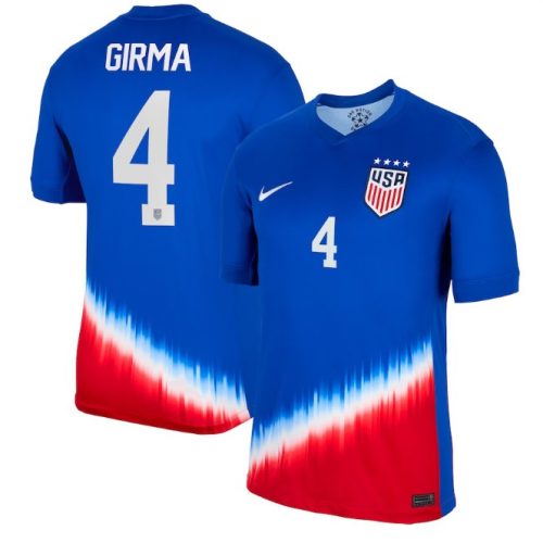 Women and Youth #4 Naomi Girma Jersey USWNT Home Blue HEMWGGXV