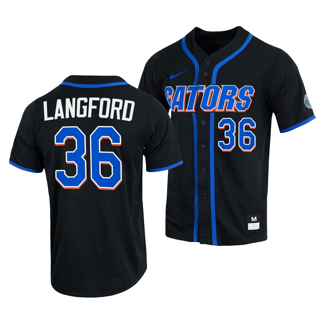 Wyatt Langford Florida Gators #36 Black College Full-Button Jersey 1Z2N1GXV