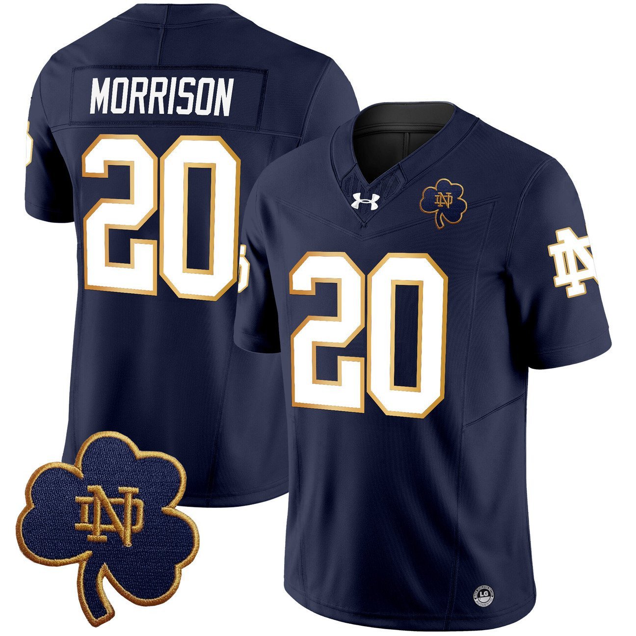 Youth's Benjamin Morrison Notre Dame Fighting Irish Vapor Limited Jersey V3 - All Stitched - Navy #1 EIOAJGXV