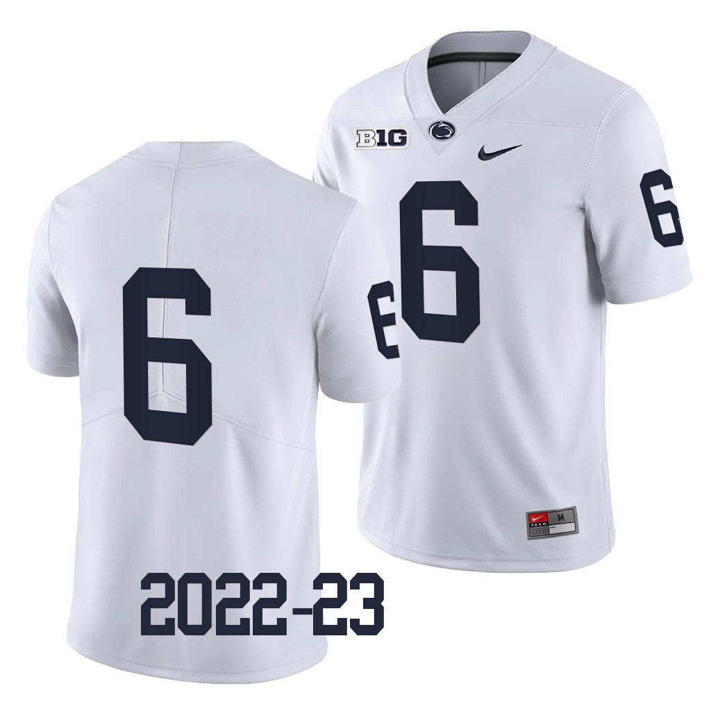 Zakee Wheatley Penn State Nittany Lions #6 White Jersey 2022-23 College Limited Uniform IG6TRGXV
