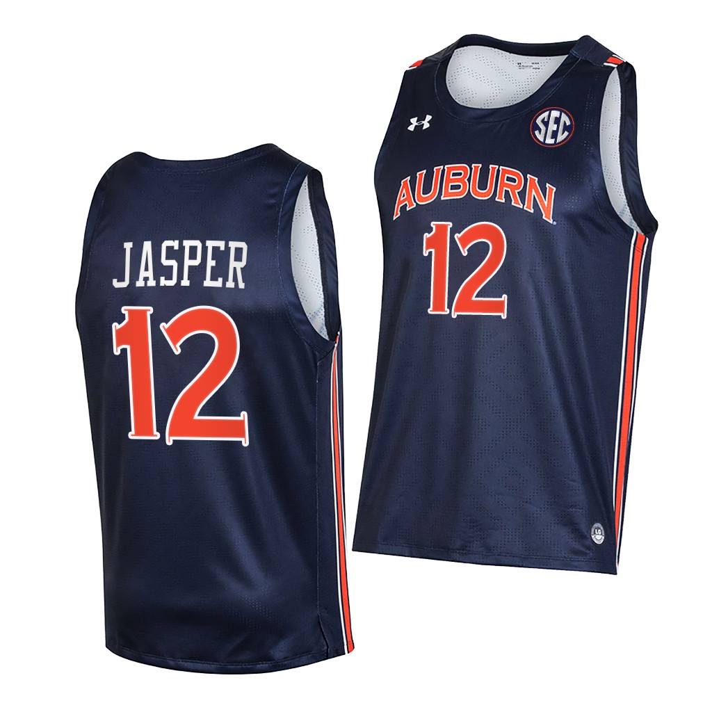 Zep Jasper #12 Auburn Tigers -22 College Navy Jersey 8SF5JGXV