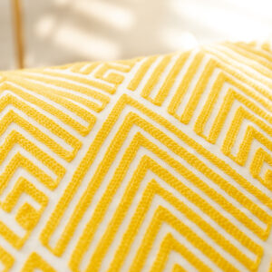 Alternative view of 45x45cm Cushion Cover Geometric Canvas Cotton