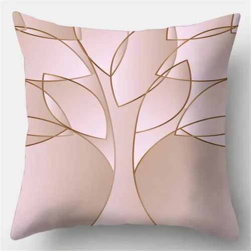 Geometric Lumbar Cushion Cover Polyester Pillowcase