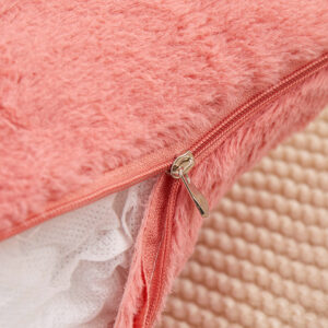 Alternative view of Modern Cushion Cases 45x45cm Faux Rabbit Pink