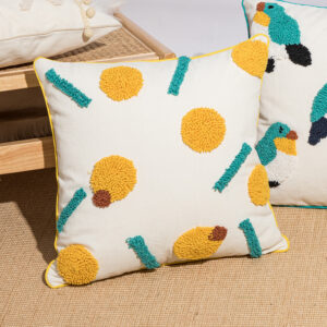 Canvas Embroidery Decorative Pillowcase Boho Style