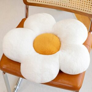 Sofa Flower Throw Pillows Ultra Soft, White