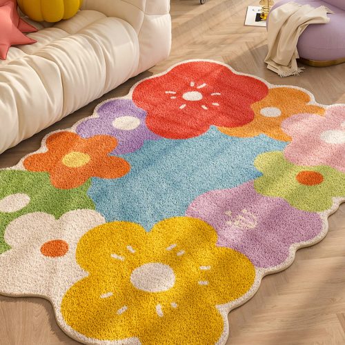 Colorful Flower Home Decoration Rug