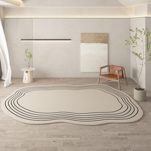Irregular Round Living Room Rug