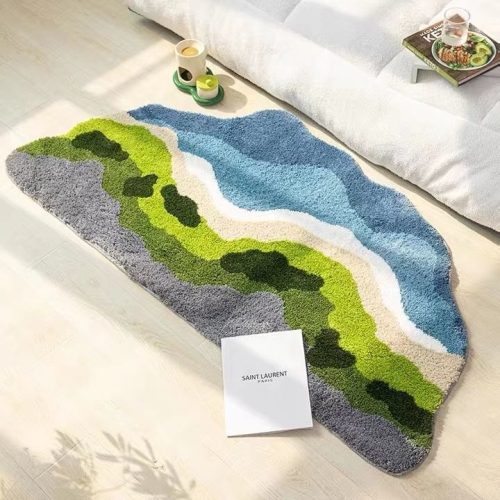 Plush Irregular Shaped Soft Absorbent Floor Mat