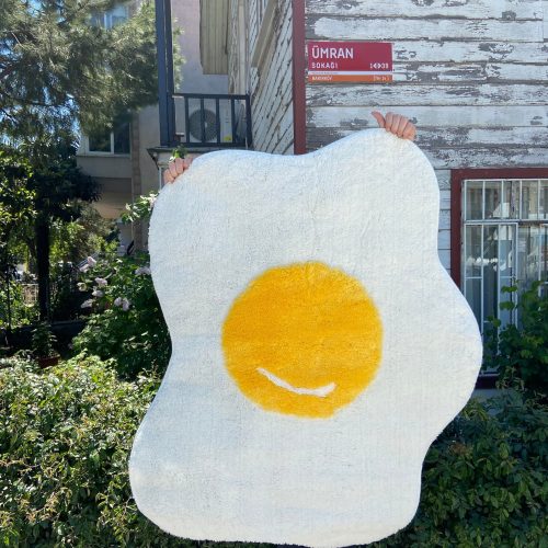 Hand Tufted Egg Rug Fluffy Rug for Bedroom Handmade Tufted Rug Unique Area Rugs for Living Room Modern Washable Rug Nursery Soft Carpet