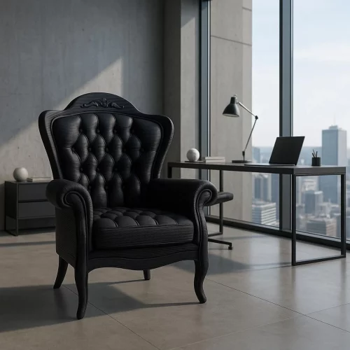 Black Luxury Miniature Armchair Limited edition